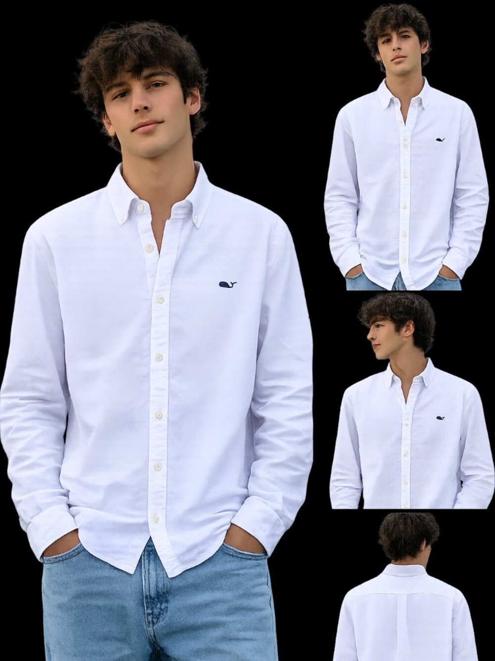 Vineyard Vines by Shep & Ian Youth XL 18 White Button Down Oxford Dress Shirt